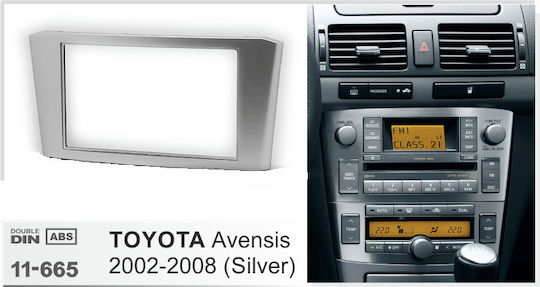 Πρόσοψη 2 Din για Toyota Avensis T25 2002-2008
