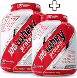 Immortal Nutrition 100% Whey Protein Whey Protein with Chocolate Banana Flavor 2x2kg