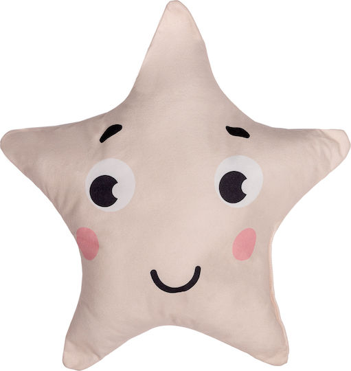 Mother Baby Декоративна Възглавница за Люлка Star Smile Бежов 43x43см