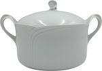 Porcelain Soup Tureen "Fontana White" - 3000ml