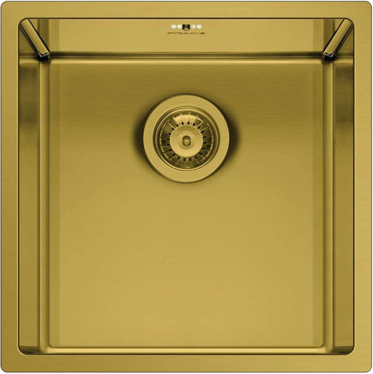 Pyramis Astris Colora 101055401 Undermount Sink Inox W40xD40cm Gold