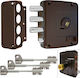 Cisa Lock Box in color Brown Left