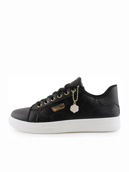 Love4shoes OX-2515 Femei Sneakers Negre