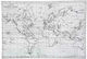 Atmosphera Plastic Placemat Map White 45x30cm
