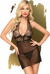 Penthouse Sweet & Spicy Sexy Babydoll Chemise Black