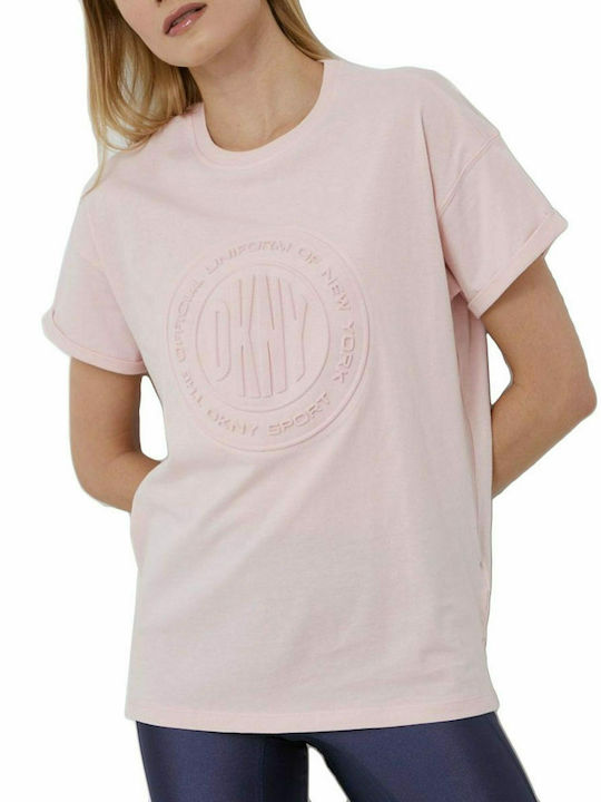 DKNY Women's Athletic T-shirt Pink