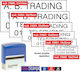 Mobistamps 20 Rectangular Self-Inking Stamp "Text" and Red Ink