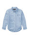 Ralph Lauren Kids One Color Shirt Blue