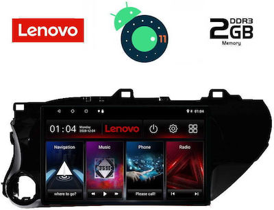 Lenovo 4721 GPS Ηχοσύστημα Αυτοκινήτου για Toyota Hilux 2017 (Bluetooth/USB/AUX/WiFi/GPS) με Οθόνη Αφής 10"