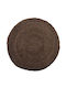 InTheBox Rondo Teppich Rund Sommer aus Jute Brown