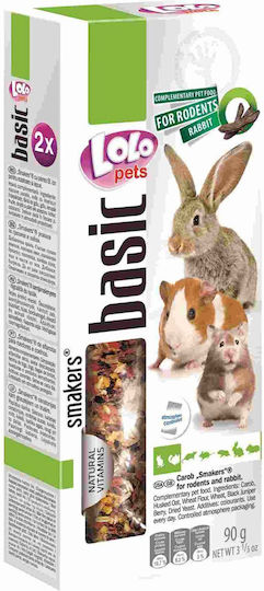 Lolo Pets Λιχουδιά για Κουνέλι / Χάμστερ με Χαρούπι Basic 90gr