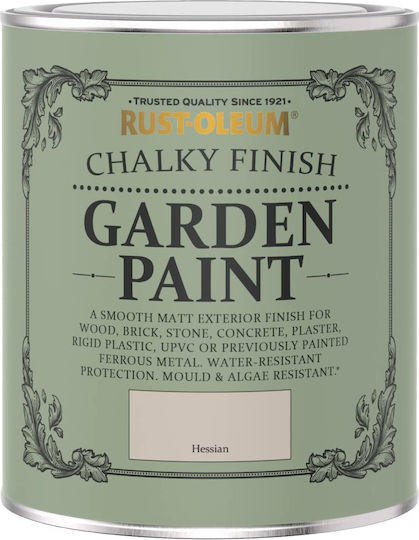 Rust-Oleum Chalky Finish Garden Furniture Paint Chalk Colour Hessian Matt Beige 750ml 127.250851