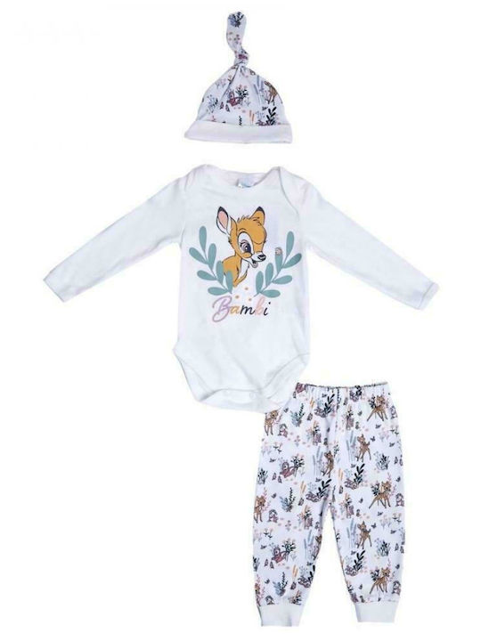 Disney Bambi Комплект Бебешко Боди Дълъг ръкав ...