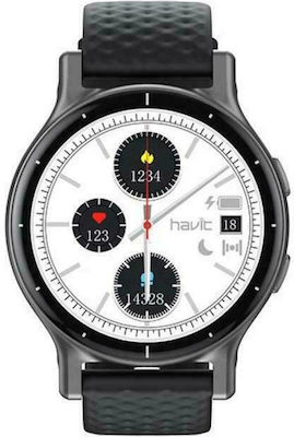 Havit M91 Αδιάβροχο Smartwatch με Παλμογράφο (Μαύρο)