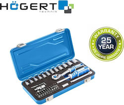 Högert Technik HT1R485 Καστάνια με Καρυδάκια 1\4" 53τμχ