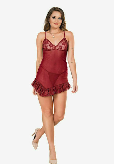 Moongirl 10082 Sara Baby Doll Plus Size Bordeaux