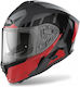 Airoh Spark Rise Full Face Helmet with Pinlock and Sun Visor ECE 22.05 1520gr Black/Red Gloss AIR000KRA255