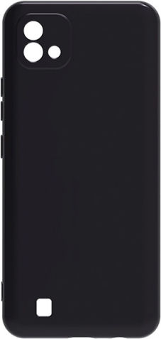 Senso Soft Touch Umschlag Rückseite Silikon Schwarz (Realme C11 2021)