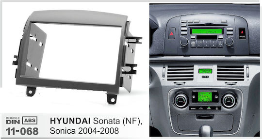 Πρόσοψη 1 Din / 2 Din για Hyundai Sonata 2004-2008