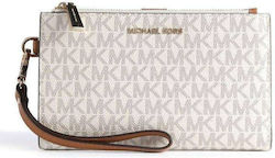 Michael Kors Adele Μεγάλο Γυναικείο Πορτοφόλι Μπεζ