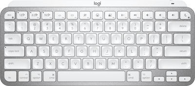 Logitech MX Keys Mini For Mac Fără fir Bluetooth Doar tastatura Engleză US Pale Gray