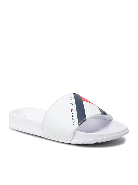 Tommy Hilfiger Παιδικές Σαγιονάρες Slides Λευκέ...