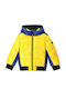 Kids' Quilted Jacket Short with Hood Yellow
