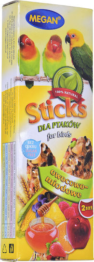 Megan Fruit & Honey Food Sticks for Birds 2 pcs 150gr