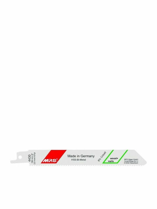 MP.S 4430 Λάμες HSS Bi-Metal για Μέταλλο και Ξύλο 150mm 5τμχ