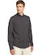 Дълъг ръкав Риза Едноцветен Mid Grey Melange