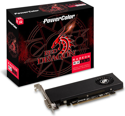 PowerColor Radeon RX 550 4GB GDDR5 Roter Drache Grafikkarte