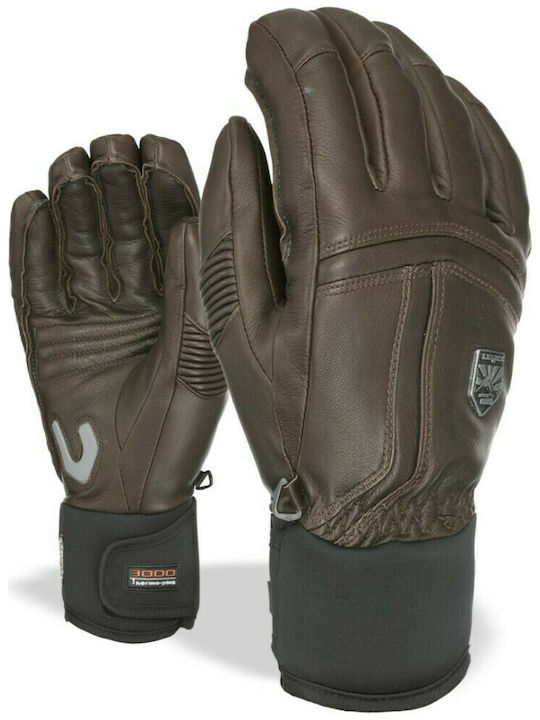 Off Piste Leather Glove Brown Ανδρικά Γάντια Level