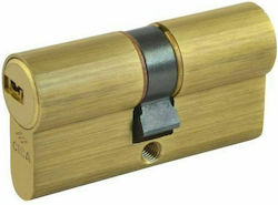 Cisa Lock Cylinder Security 70mm (40-30) with 5 Keys Gold