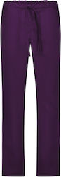 bwell Alessi Unisex Purple Medical Pants Cotton...
