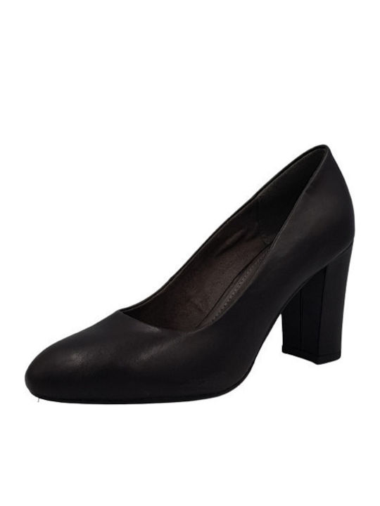 Leder Pumps Schwarz