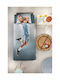Saint Clair Elektrische Gitarren Kinderdecke Einzel mit Kissenbezug Hoop Gray 160x220cm