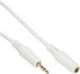 InLine Cablu Audio Jack 3,5 mm Male - 3,5 mm Feminin Alb 10m 99937W