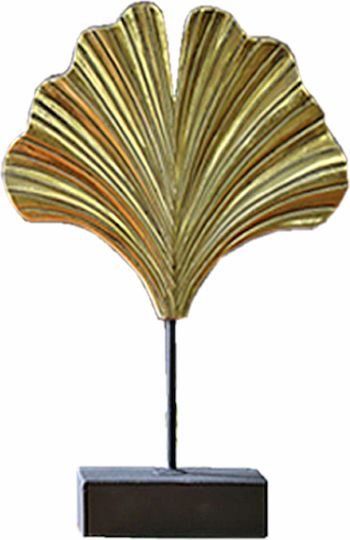 Art et Lumiere Decorative Space Clam made of Ceramic Material Gold 30x8x35.5cm 1pcs