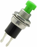 On-Off switch Pushbutton Green 1pcs