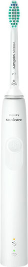 Philips Sonicare 3100 Elektrische Zahnbürste mit Timer und Drucksensor White