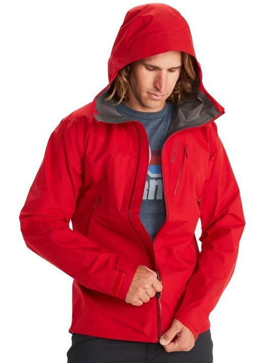 Knife Edge Winter Jacke Hardshell Wasserdicht und Winddicht Rot