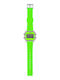 I AM Digital Men's Watch 44mm Battery with Green Rubber Strap