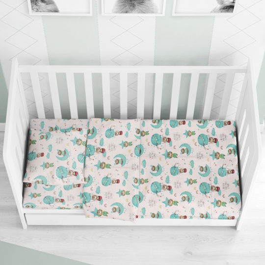 Dimcol Reach The Stars Lenjerie De Patut Bebe Verde 80x110 cm Dimcol Reach The Stars Lenjerie De Patut Bebe Verde 80x110 cm