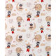 Dimcol Reach the Stars Cotton Swaddle Wrap Beige 80x80cm.