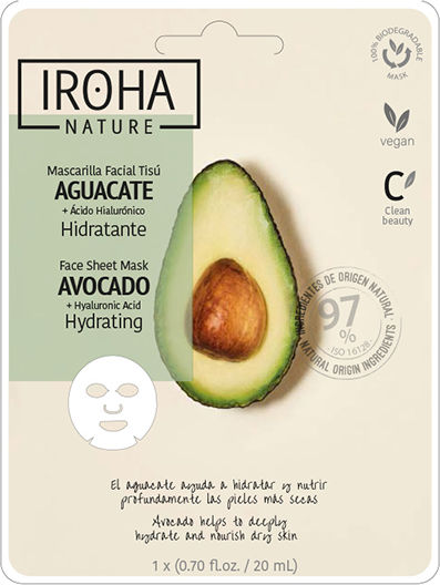 Iroha Nature Avocado Face Moisturizing Mask 20ml