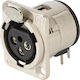 Neutrik NC3FD-H Plug XLR female Silver (NC3FD-H)