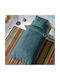 Dimcol Solid Kids Duvet Cover Single Cotton Petrol 160x240cm