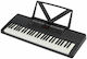 Startone Tastatur BK-54 mit 54 Tasten Standard Berührung mit Notenständer Schwarz