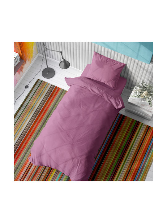 Dimcol Παιδικό Πάπλωμα Μονό Solid Lilac 160x240εκ.