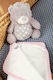 Dimcol Sleeping Bears Wasserdichtes Spucktuch White-Pink 67x90cm. 1Stück